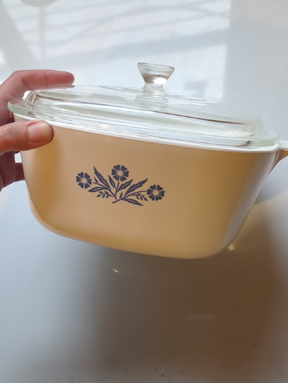 Corning Ware 2.5qt Cornflower Blue Baking Dish With Lid